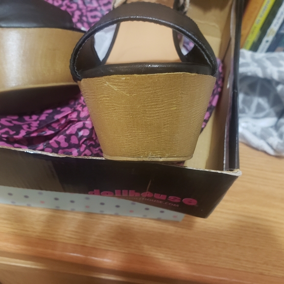 Black ankle tie wedges - Picture 3 of 6